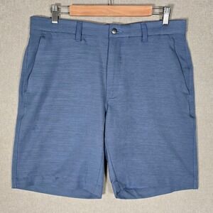 Callaway Men's Performance Stretch Heathered Blue Golf Shorts 32